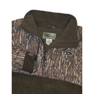 Lady Drake Mossy Oak Bottomland Camo Pullover Jacket Womens XL Fleece Lined